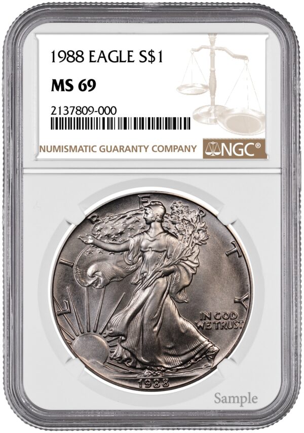 1988 1 oz American Silver Eagle - Image 2