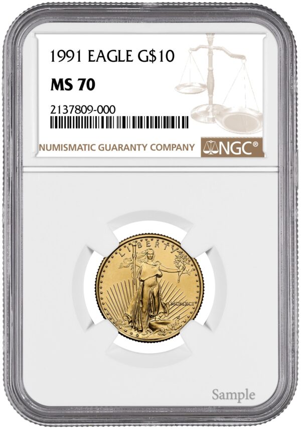 1991 1/4 oz American Gold Eagle - Image 2