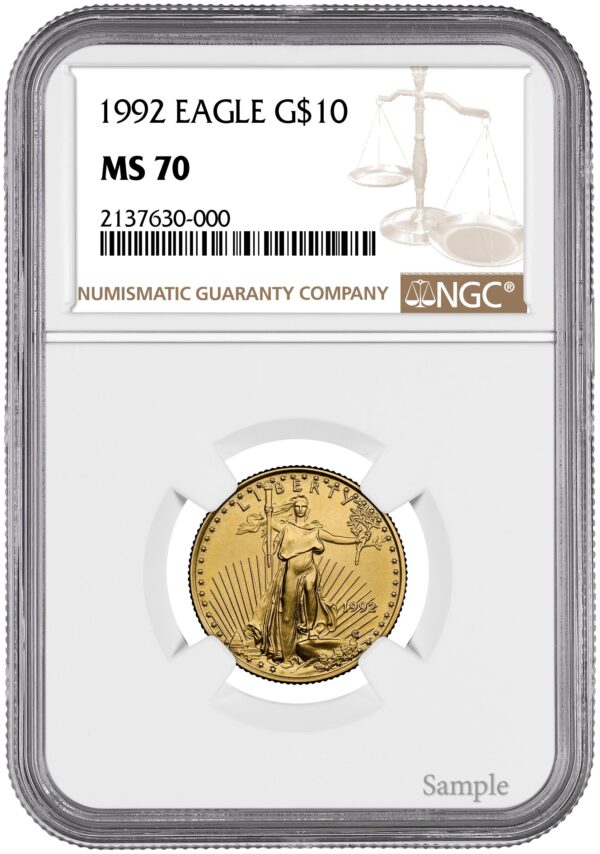 1992 1/4 oz American Gold Eagle - Image 2