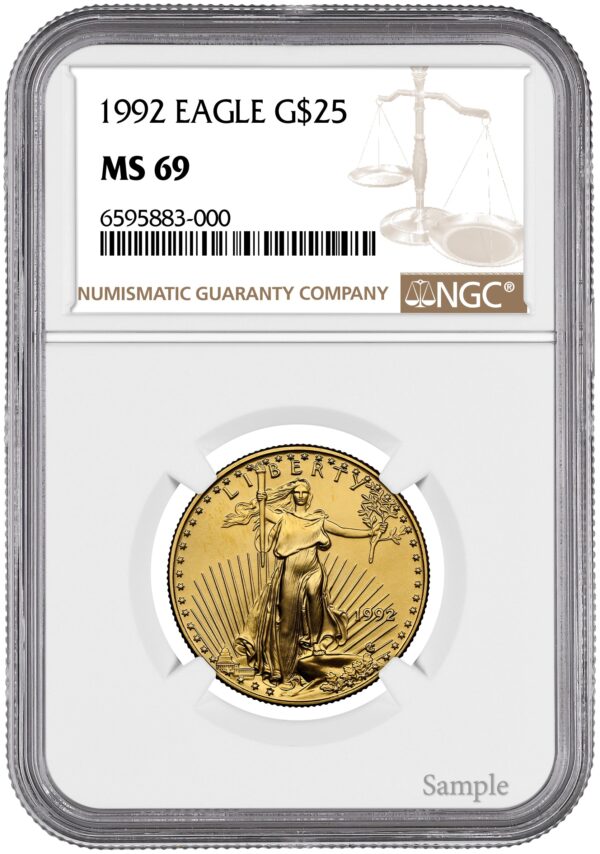 1992 1/2 oz American Gold Eagle - Image 3