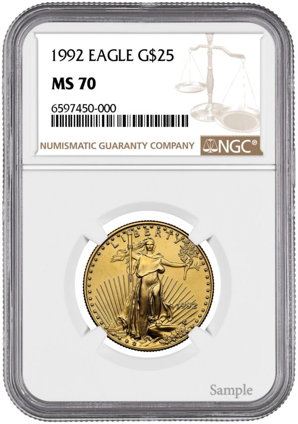 1992 1/2 oz American Gold Eagle - Image 2