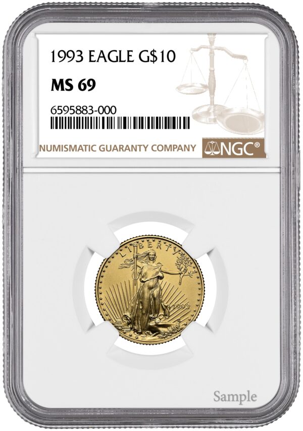 1993 1/4 oz American Gold Eagle - Image 3