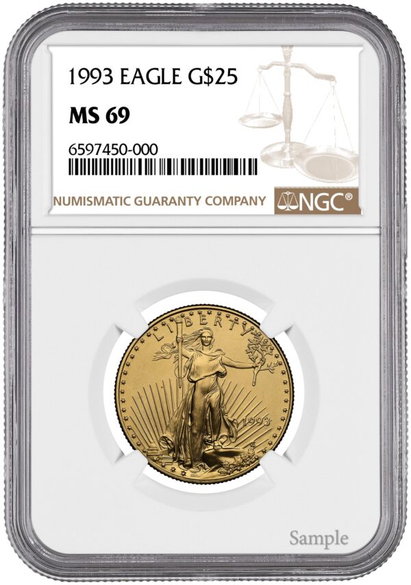 1993 1/2 oz American Gold Eagle - Image 3