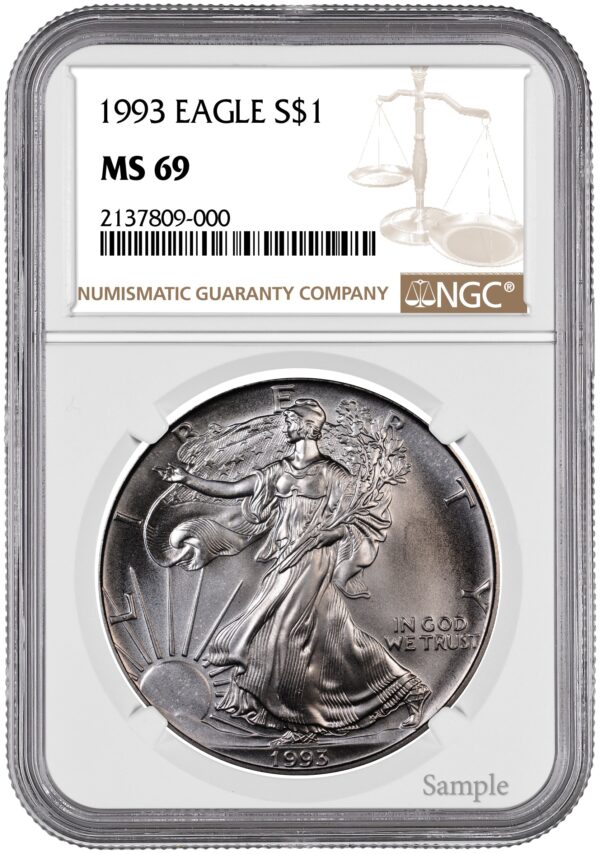 1993 1 oz American Silver Eagle - Image 2