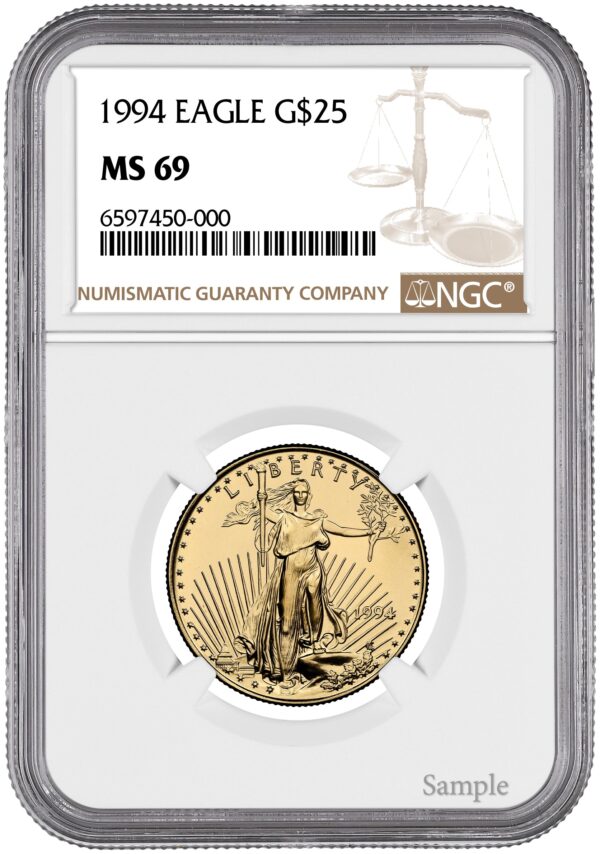 1994 1/2 oz American Gold Eagle - Image 3