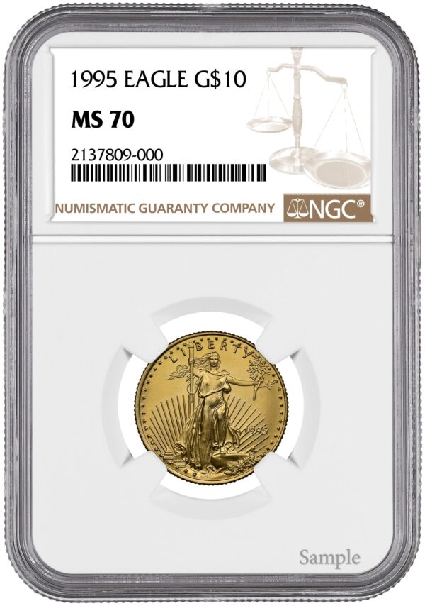 1995 1/4 oz American Gold Eagle - Image 2