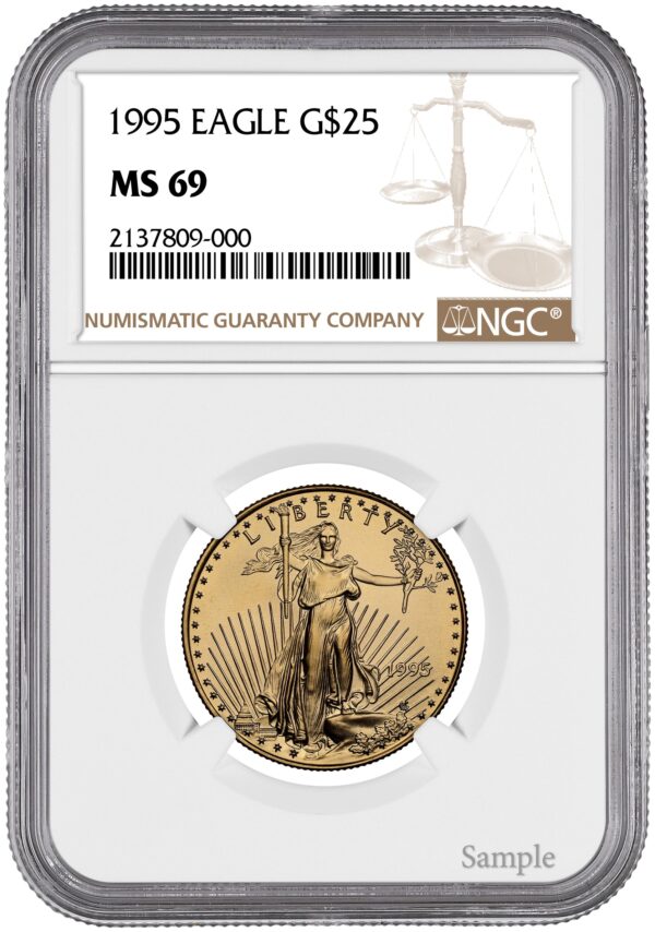 1995 1/2 oz American Gold Eagle - Image 3