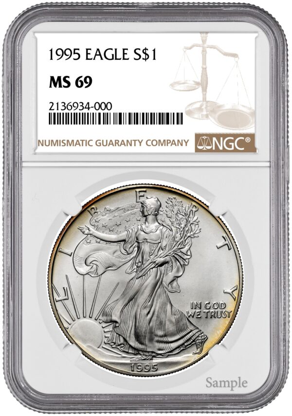 1995 1 oz American Silver Eagle - Image 2