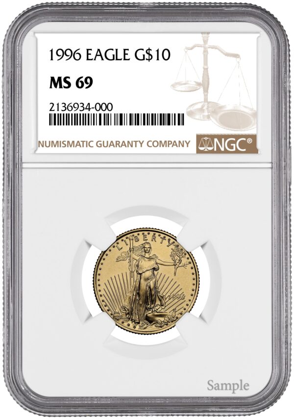 1996 1/4 oz American Gold Eagle - Image 3