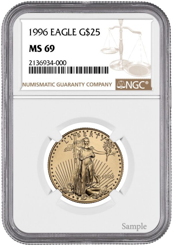 1996 1/2 oz American Gold Eagle - Image 3