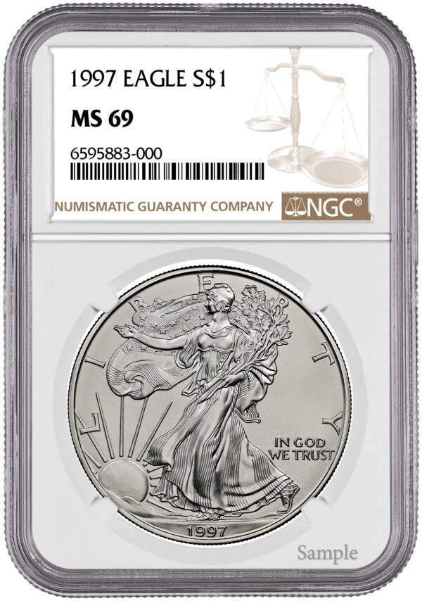 1997 1 oz American Silver Eagle - Image 2