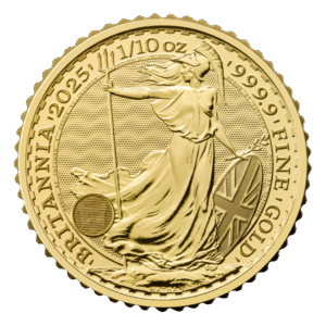 2025 1/10 oz Great Britain Gold Britannia BU