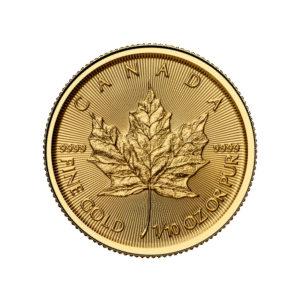 2025 1/10 oz Canadian Gold Maple Leaf BU