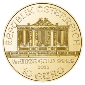 2025 1/10 oz Austrian Gold Philharmonic BU