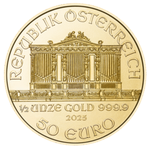 2025 1/2 oz Austrian Gold Philharmonic BU