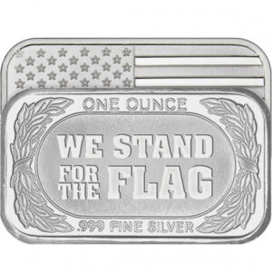 1 oz Stand For The Flag Silver Bar