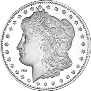 1 oz Silver Round Morgan Highland Mint BU