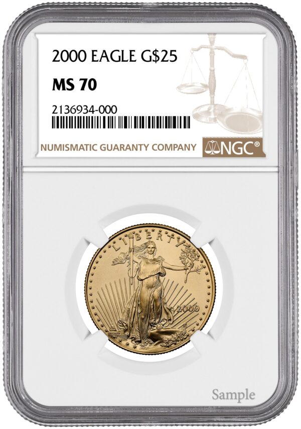 2000 1/2 oz American Gold Eagle - Image 2