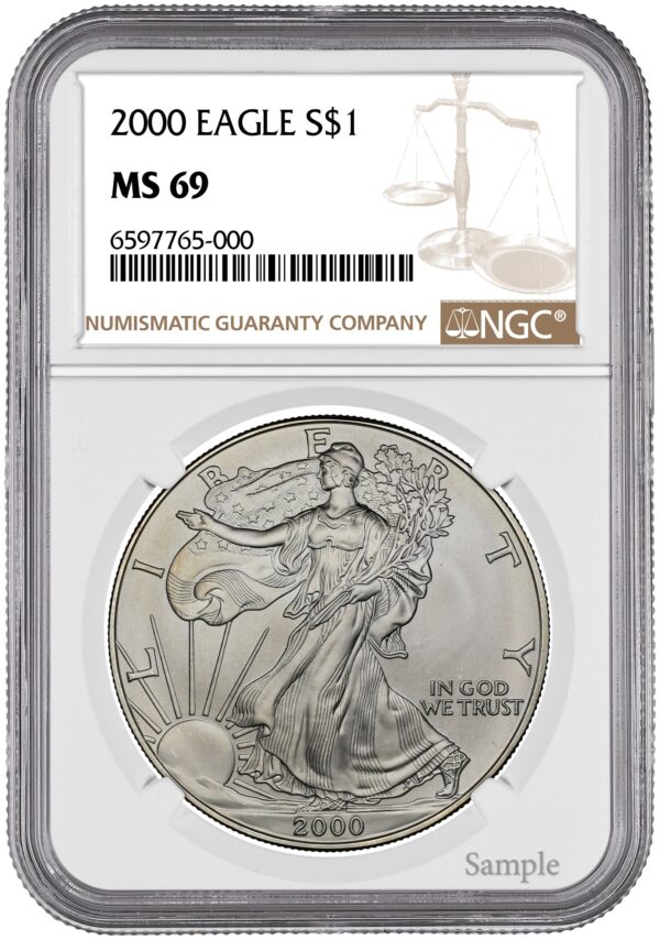 2000 1 oz American Silver Eagle - Image 2