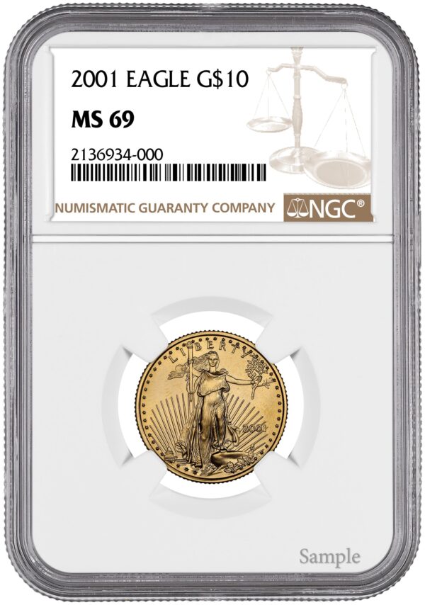 2001 1/4 oz American Gold Eagle - Image 3