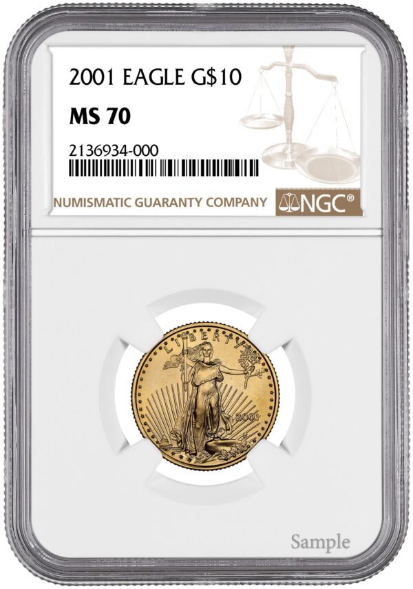 2001 1/4 oz American Gold Eagle - Image 2