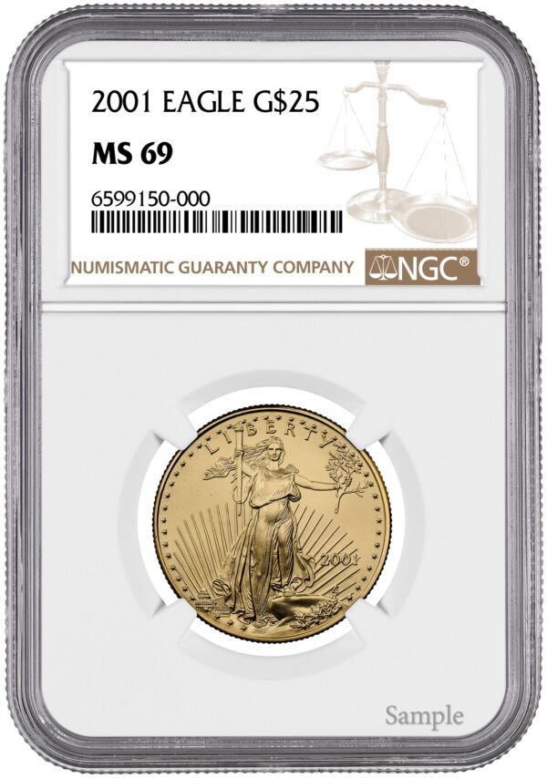 2001 1/2 oz American Gold Eagle - Image 3