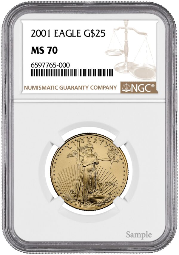 2001 1/2 oz American Gold Eagle - Image 2