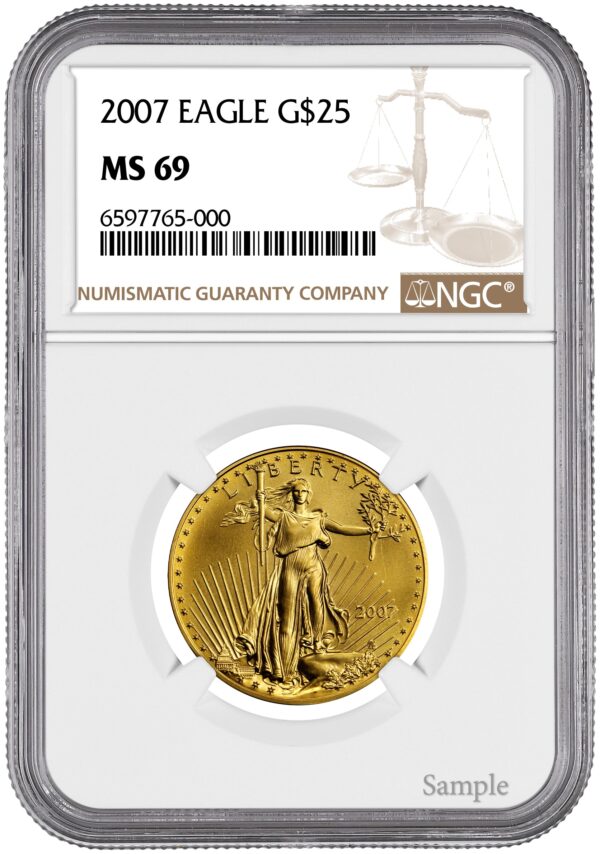2007 1/2 oz American Gold Eagle - Image 3