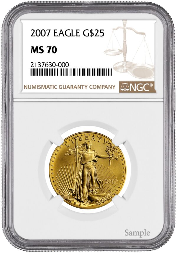 2007 1/2 oz American Gold Eagle - Image 2