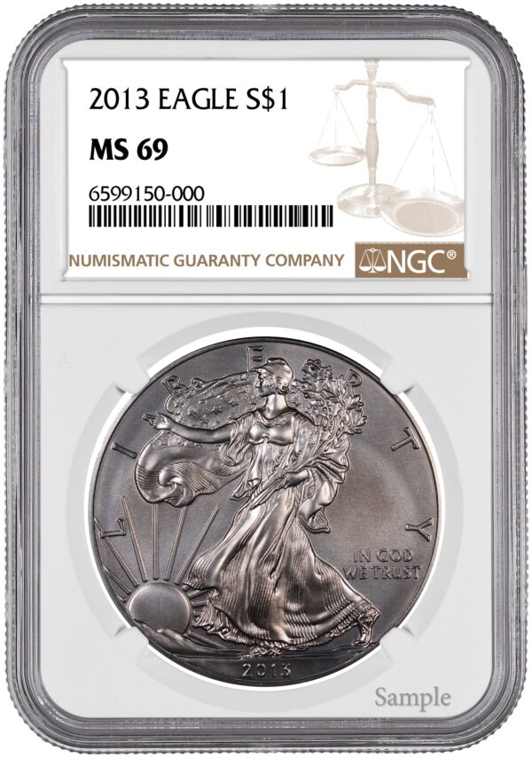 2013 1 oz American Silver Eagle NGC - Image 2