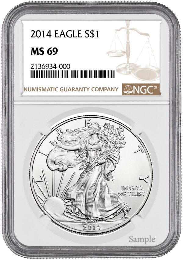 2014 1 oz American Silver Eagle NGC - Image 2