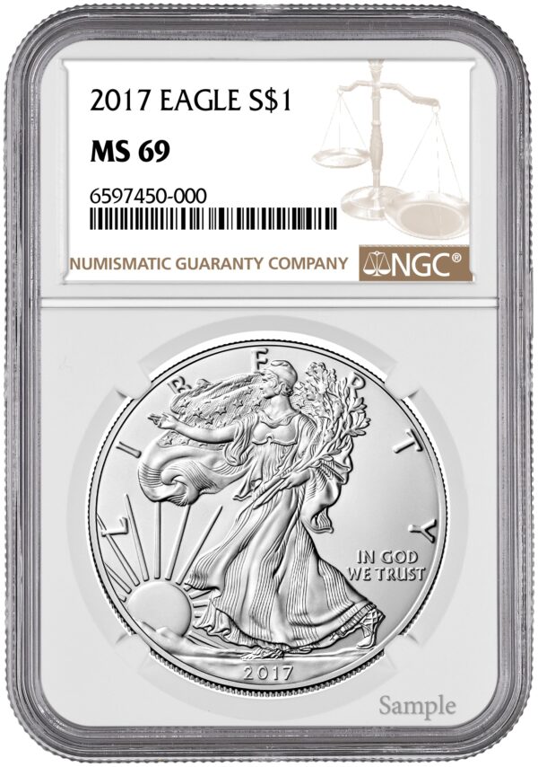 2017 1 oz American Silver Eagle NGC - Image 2