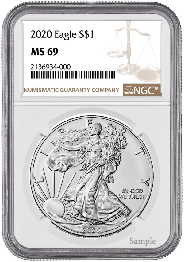 2020 1 oz American Silver Eagle NGC - Image 2