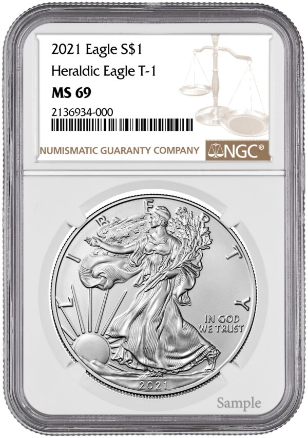 2021 1 oz American Silver Eagle NGC - Image 2