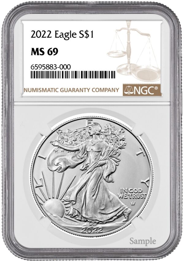 2022 1 oz American Silver Eagle NGC - Image 2