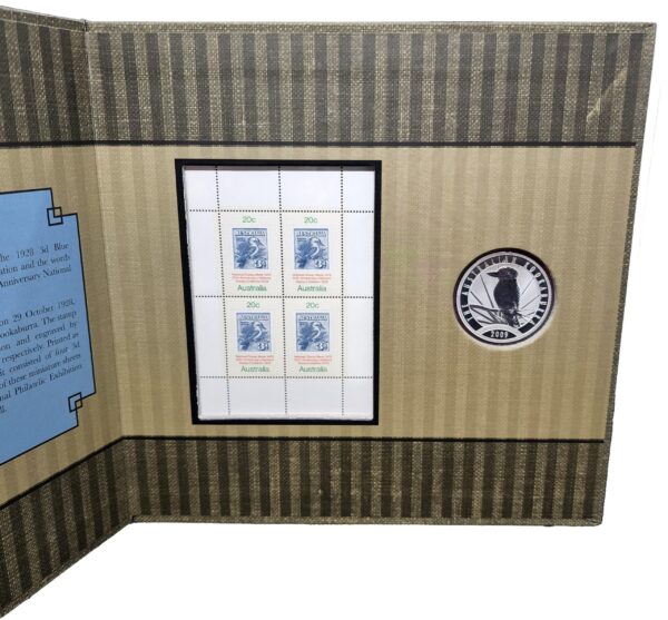 2009 Australia Post Impressions - 1oz Silver Kookaburra Presentation Folder - Image 2