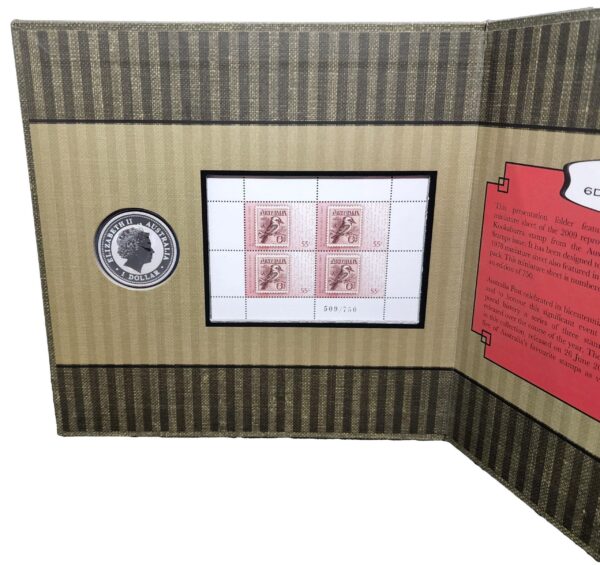 2009 Australia Post Impressions - 1oz Silver Kookaburra Presentation Folder - Image 4