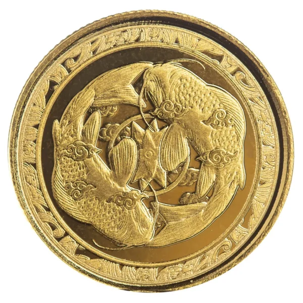 2023 Fiji Koi Fish 1/10th oz Gold Coin