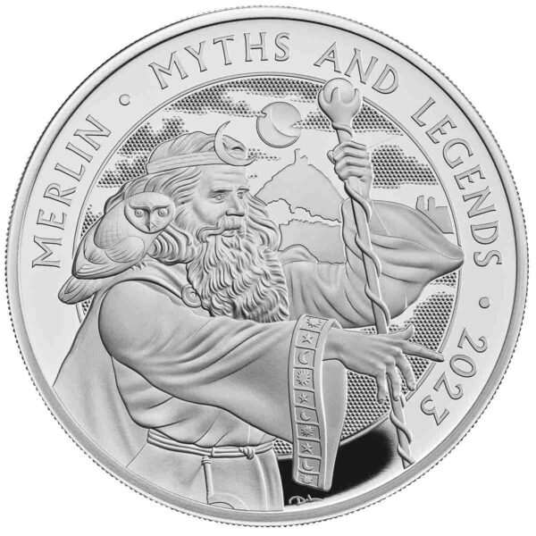 2023 Royal Mint - Myths and Legends - Merlin - £2 1oz Silver Proof Coin