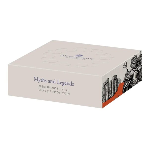 2023 Royal Mint - Myths and Legends - Merlin - £2 1oz Silver Proof Coin - Image 4