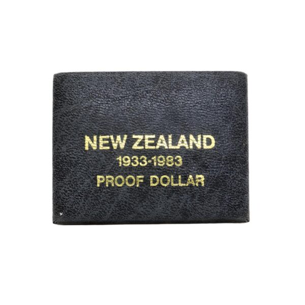 1983 New Zealand $1 Silver Proof Coin - 50th anniversary of New Zealand coinage - Image 3