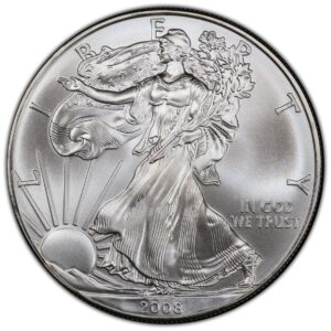 2008 1 oz American Silver Eagle NGC