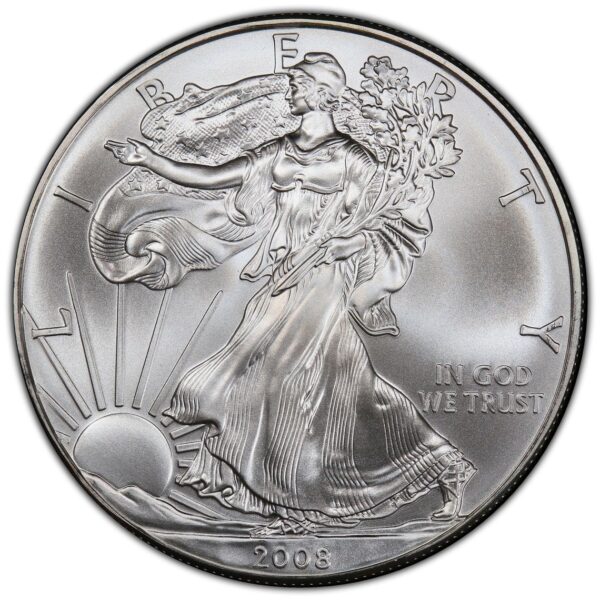 2008 1 oz American Silver Eagle NGC