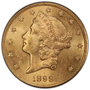 1898-S $20 Liberty Gold MS PCGS