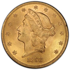 1893 $20 Liberty Gold MS NGC