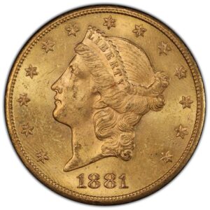 1881-S $20 Liberty Gold MS PCGS