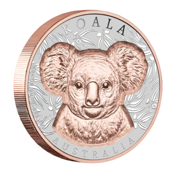 2025 Native Impressions - 1oz Silver Super Incused Rose Gold Koala Coin - Image 3
