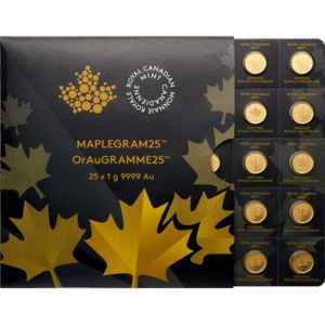 25 Gram Canadian Gold Maplegram
