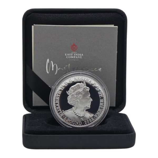 2022 £1 1oz Silver Proof Coin - Queen Victoria Gothic Crown Portrait - Image 3