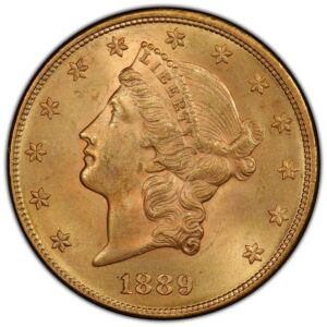1889 $20 Liberty Gold MS PCGS